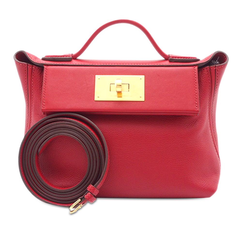 Hermès AB Hermès Red Calf Leather Evercolor Swift 24/24 21 France