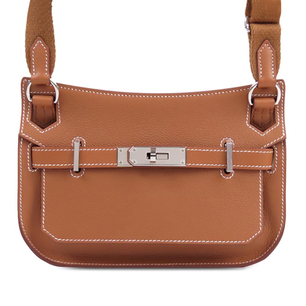 Hermès AB Hermès Brown Calf Leather Mini Evercolor Jypsiere France