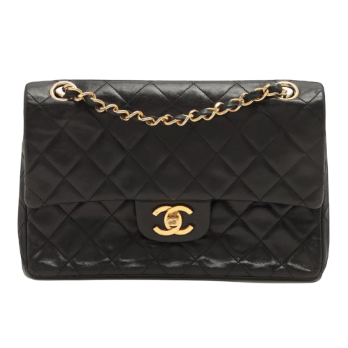 Chanel Black Leather Chanel Small Flap Bag