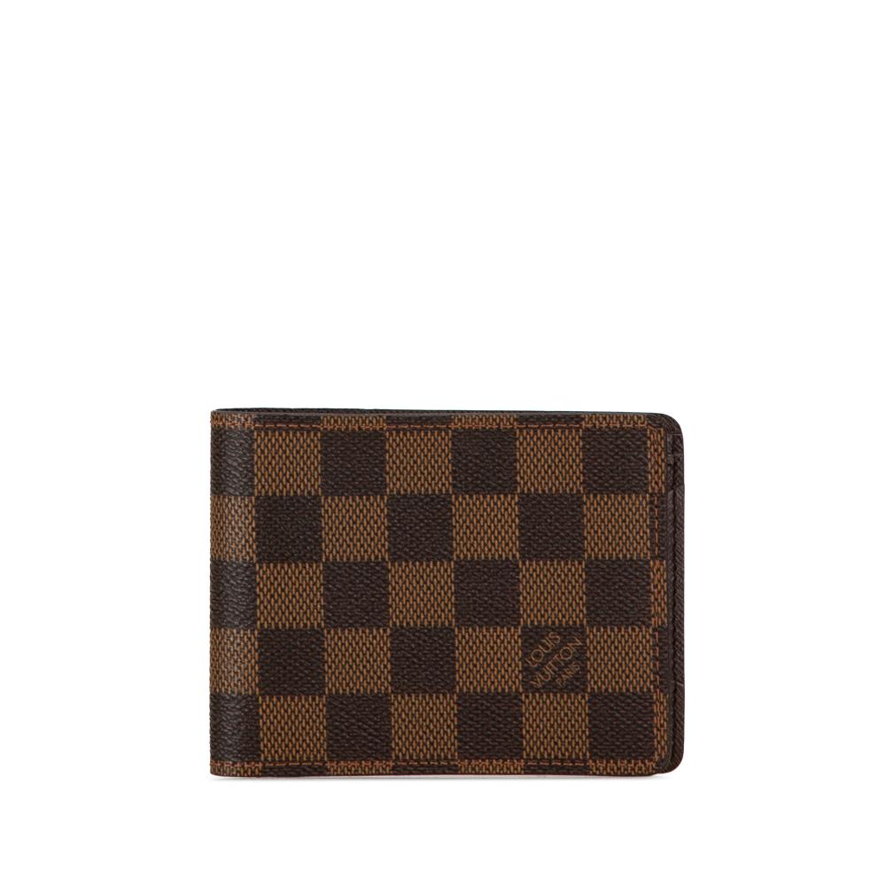 Louis Vuitton AB Louis Vuitton Brown Damier Canvas Canvas Damier Ebene Marco Bifold Wallet France