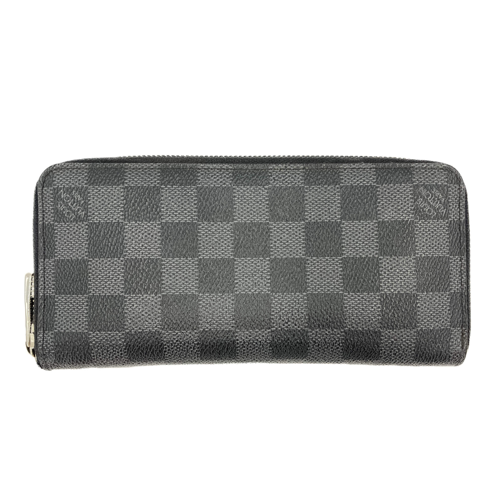 Louis Vuitton Zippy Canvas Vertical long Wallet Damier Graphite