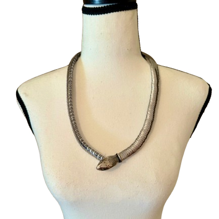 Yves Saint Laurent vintage snake link belt or necklace 1970’