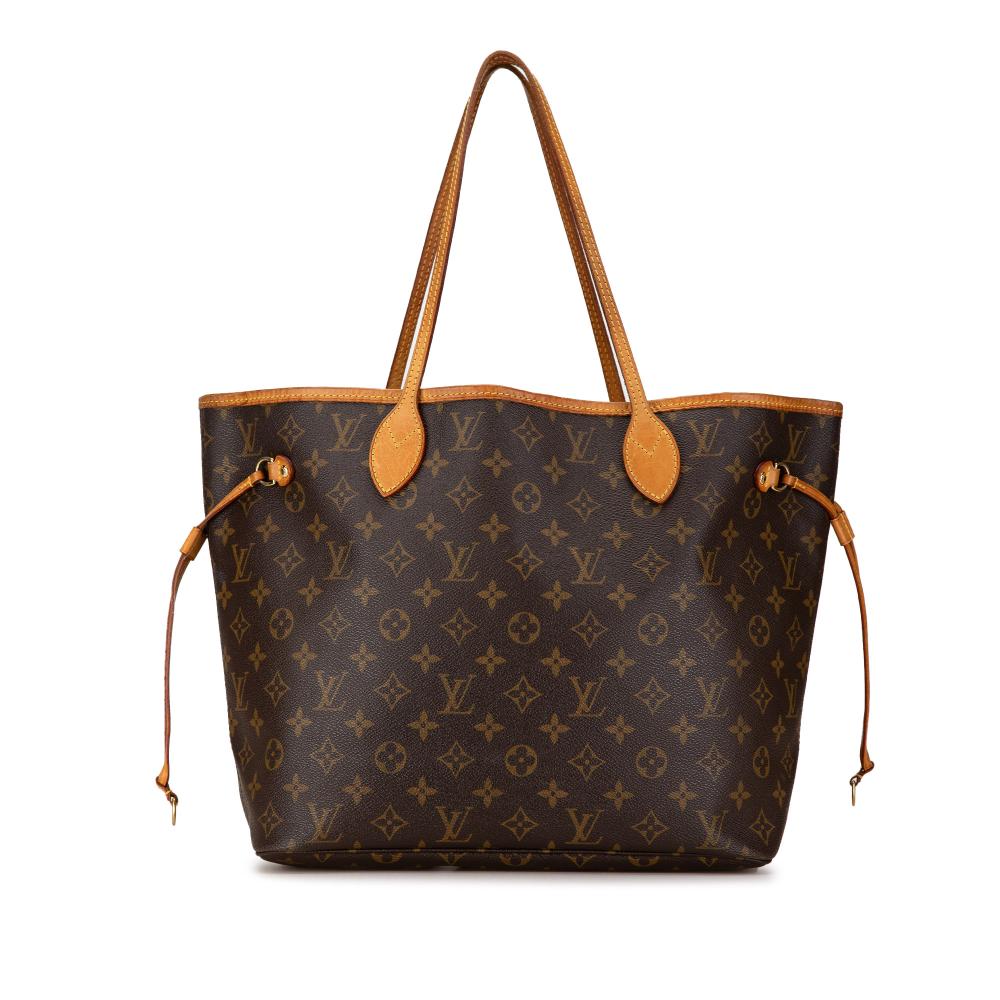 Louis Vuitton B Louis Vuitton Brown Monogram Canvas Canvas Monogram Neverfull MM France