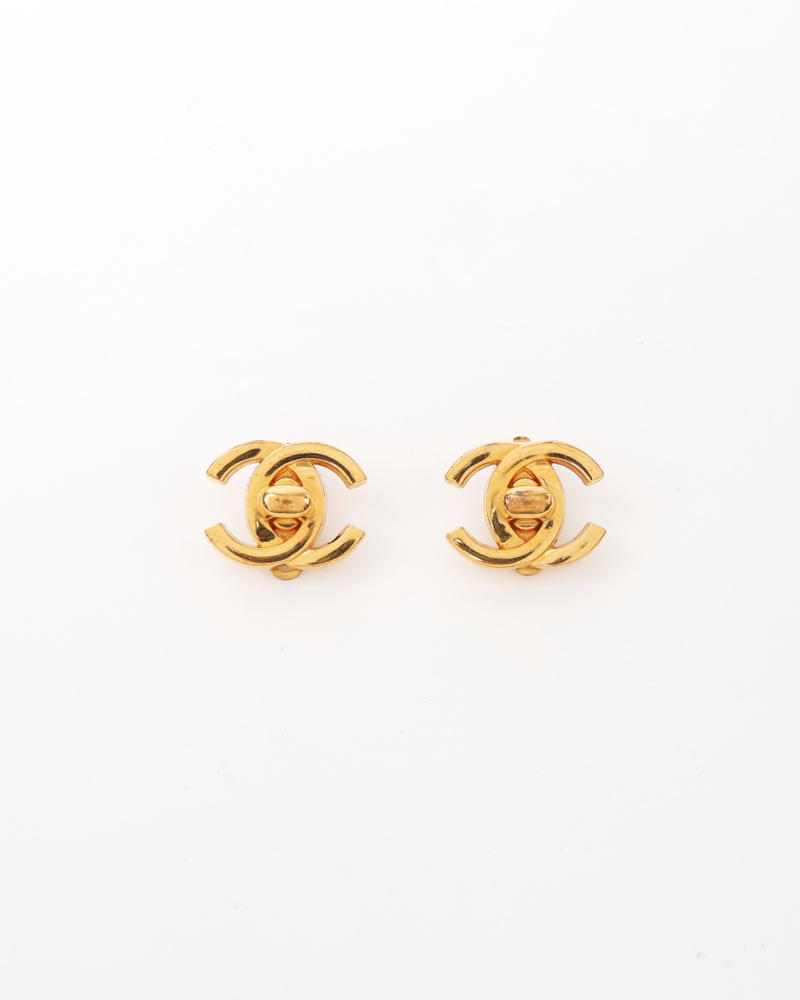 Chanel Turnlock Earrings