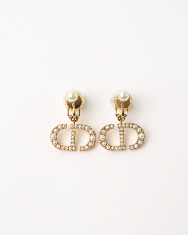 Christian Dior Pearl Earrings