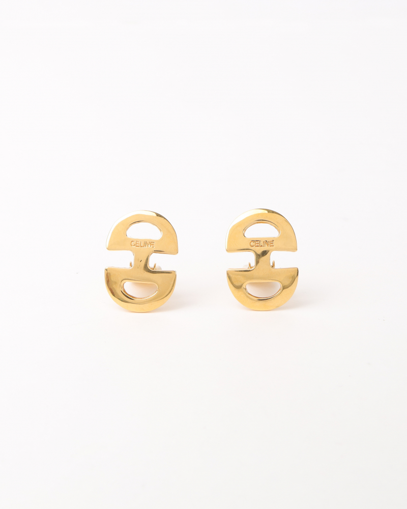 Celine Gold Clip-on Earrings