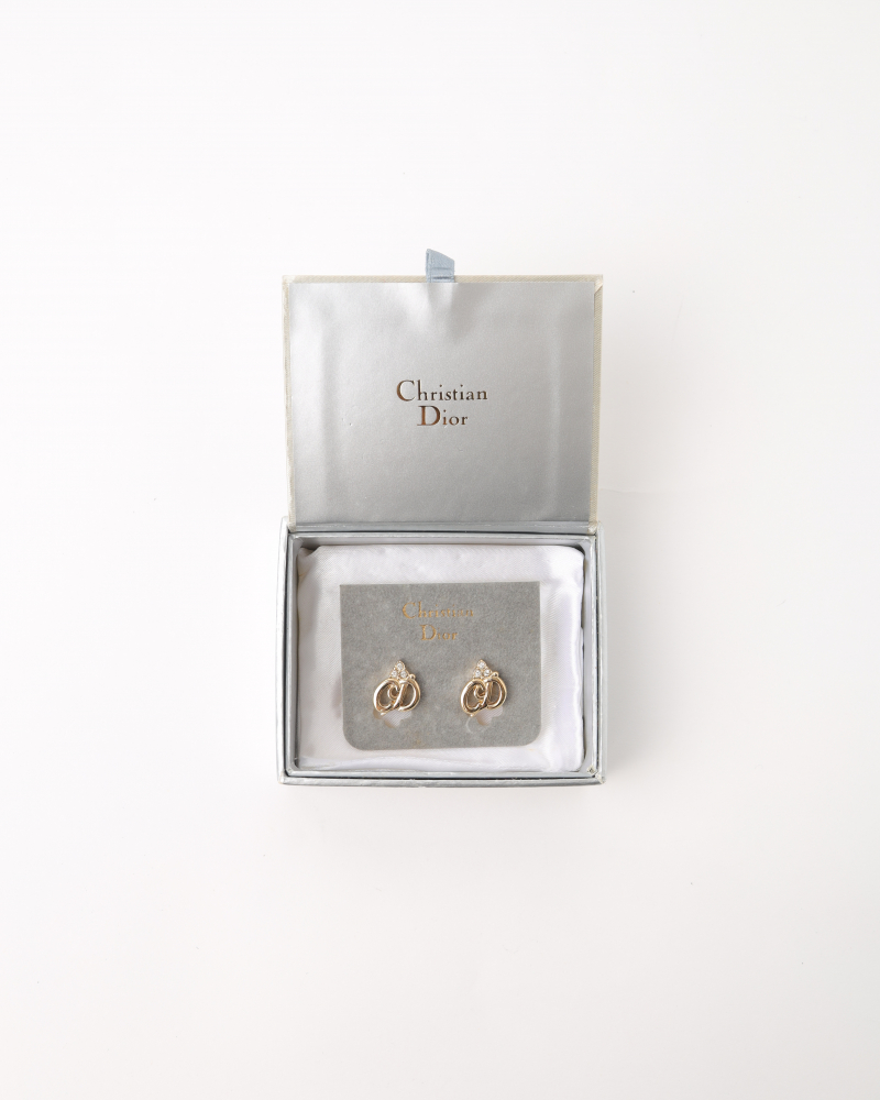 Christian Dior Rhinestone Earrings