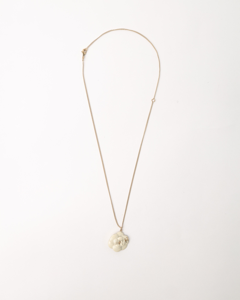 Chanel Camelia Enamel Necklace