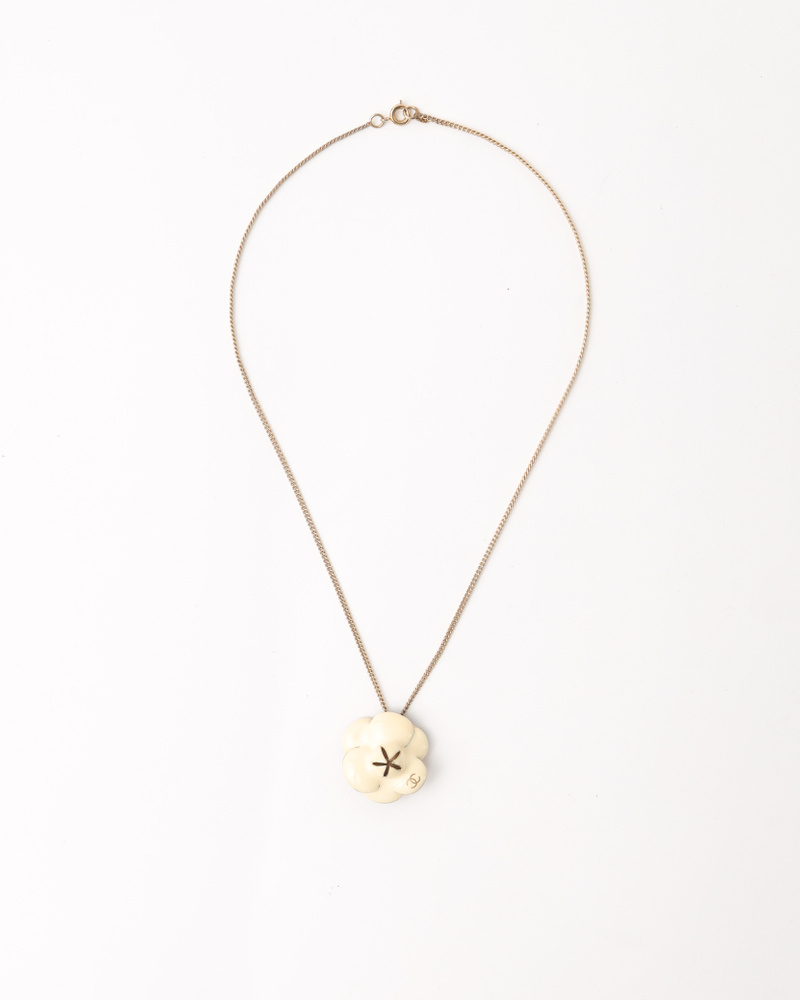 Chanel Coco Camellia Gold-toned Necklace