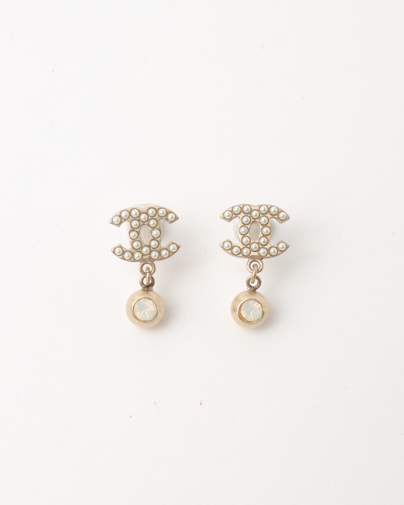 Chanel CC Charm Earrings