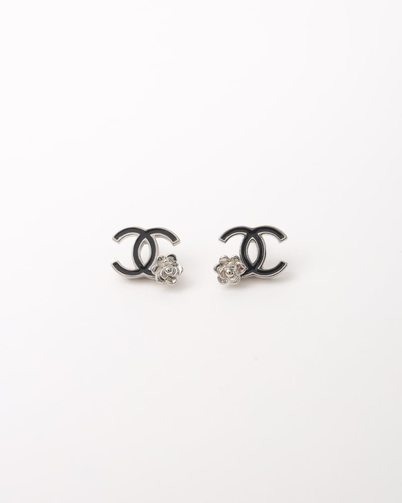 Chanel Coco Mark Camellia Earrings