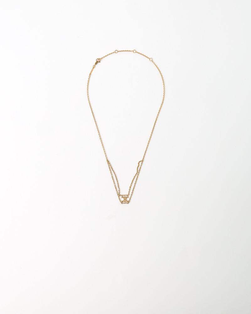 Celine Triomphe Suspender Necklace