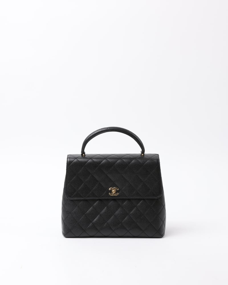 Chanel Caviar Kelly Top Handle Bag