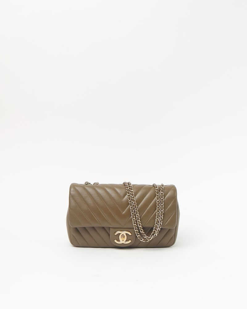 Chanel Chevron Single Flap Bag