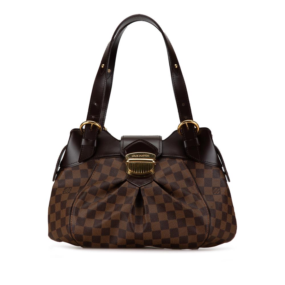 Louis Vuitton B Louis Vuitton Brown Damier Canvas Canvas Damier Ebene Sistina PM France