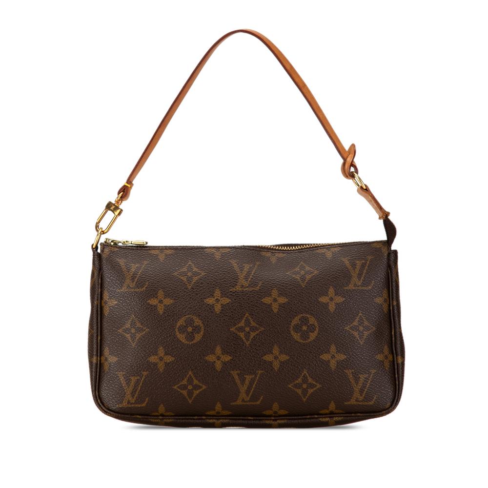 Louis Vuitton B Louis Vuitton Brown Monogram Canvas Canvas Monogram Pochette Accessoires France