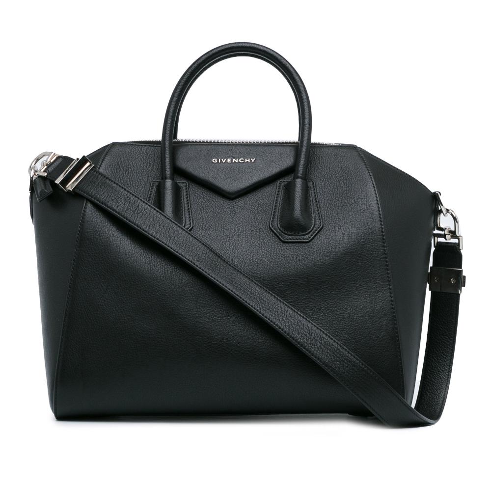 Givenchy B Givenchy Black Goatskin Leather Medium Antigona Italy