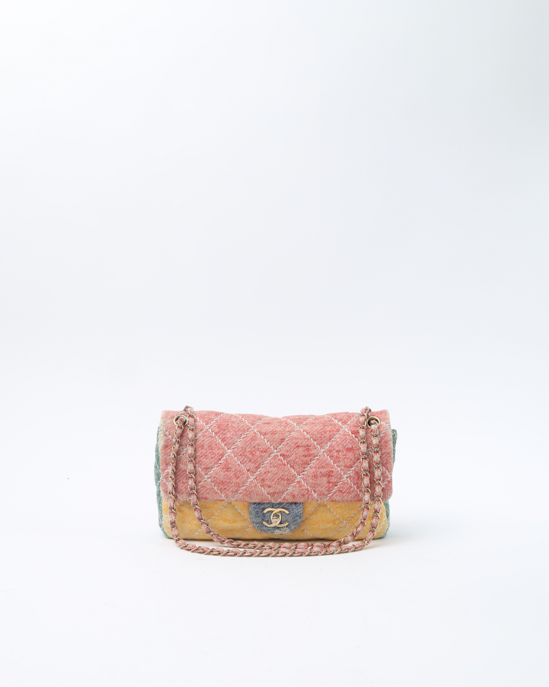 Chanel Jumbo Wool Ultimate Stitch Single Flap Bag