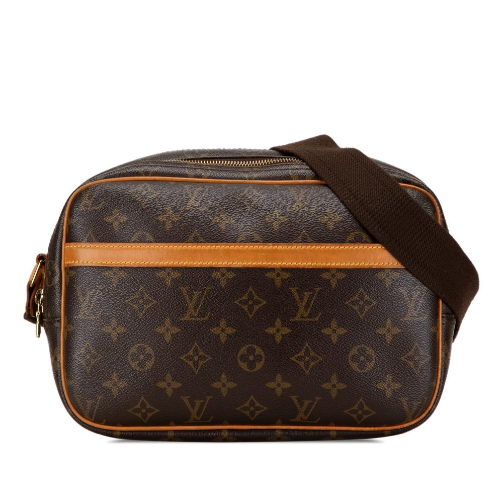 Louis Vuitton B Louis Vuitton Brown Monogram Canvas Canvas Monogram Reporter PM France