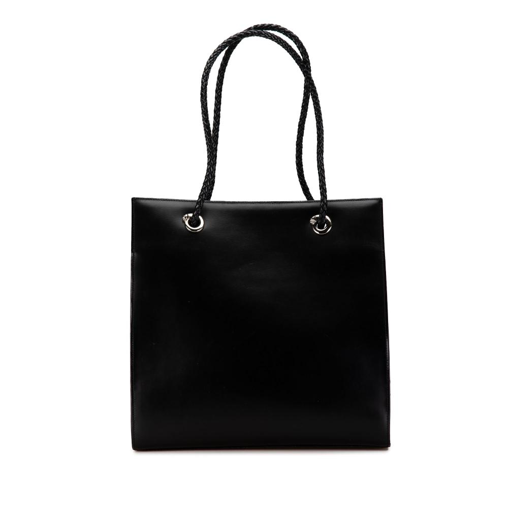 Cartier B Cartier Black Calf Leather Panthere Tote France