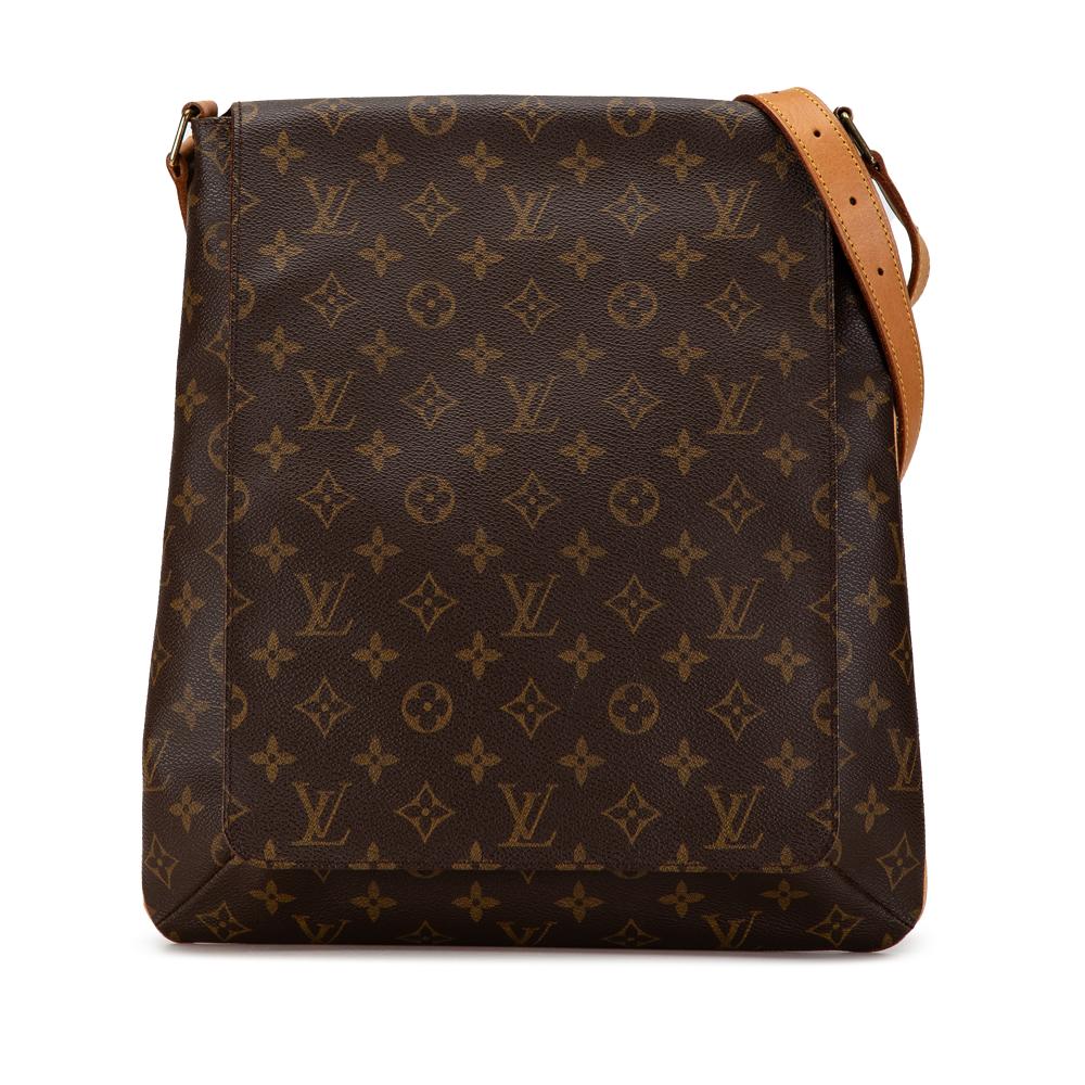 Louis Vuitton B Louis Vuitton Brown Monogram Canvas Canvas Monogram Musette Salsa GM France