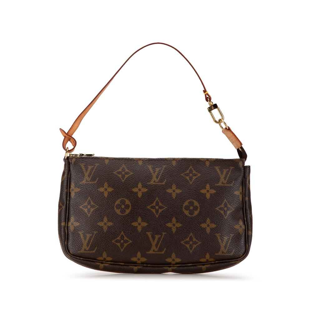 Louis Vuitton AB Louis Vuitton Brown Monogram Canvas Canvas Monogram Pochette Accessoires France