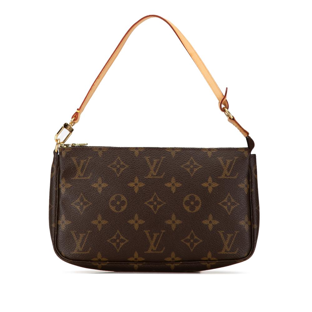 Louis Vuitton B Louis Vuitton Brown Monogram Canvas Canvas Monogram Pochette Accessoires France