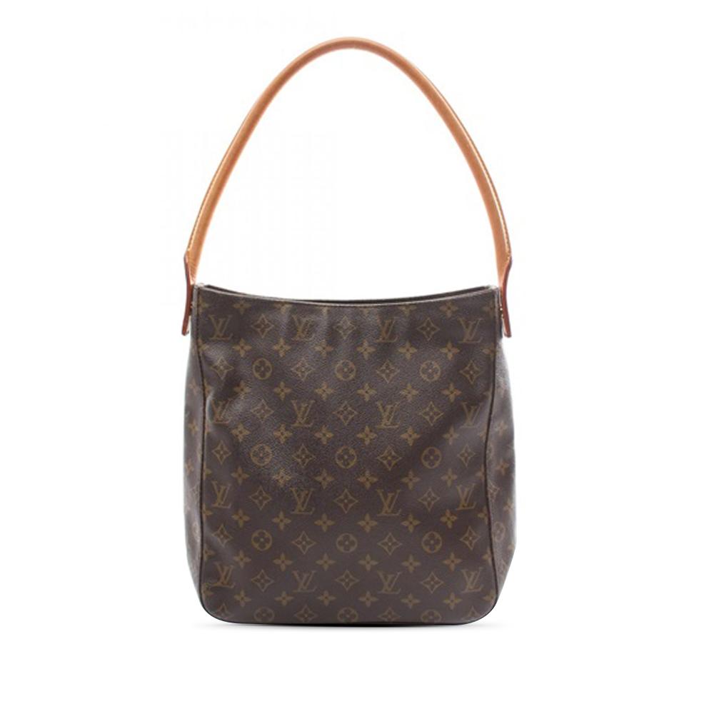 Louis Vuitton B Louis Vuitton Brown Monogram Canvas Canvas Monogram Looping GM France