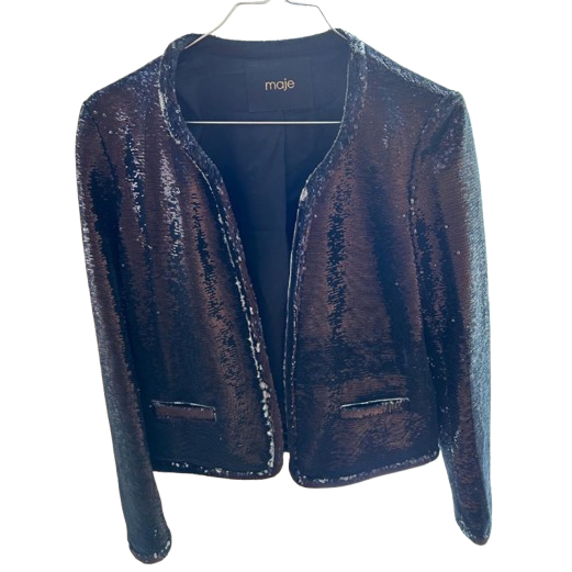 Maje Veste en sequins noire 