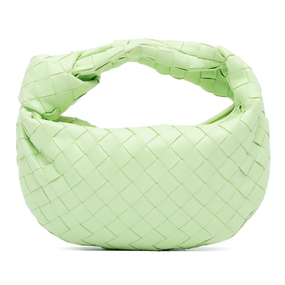 Bottega Veneta AB Bottega Veneta Green Light Green Nappa Leather Leather Mini Nappa Intrecciato Jodie Italy