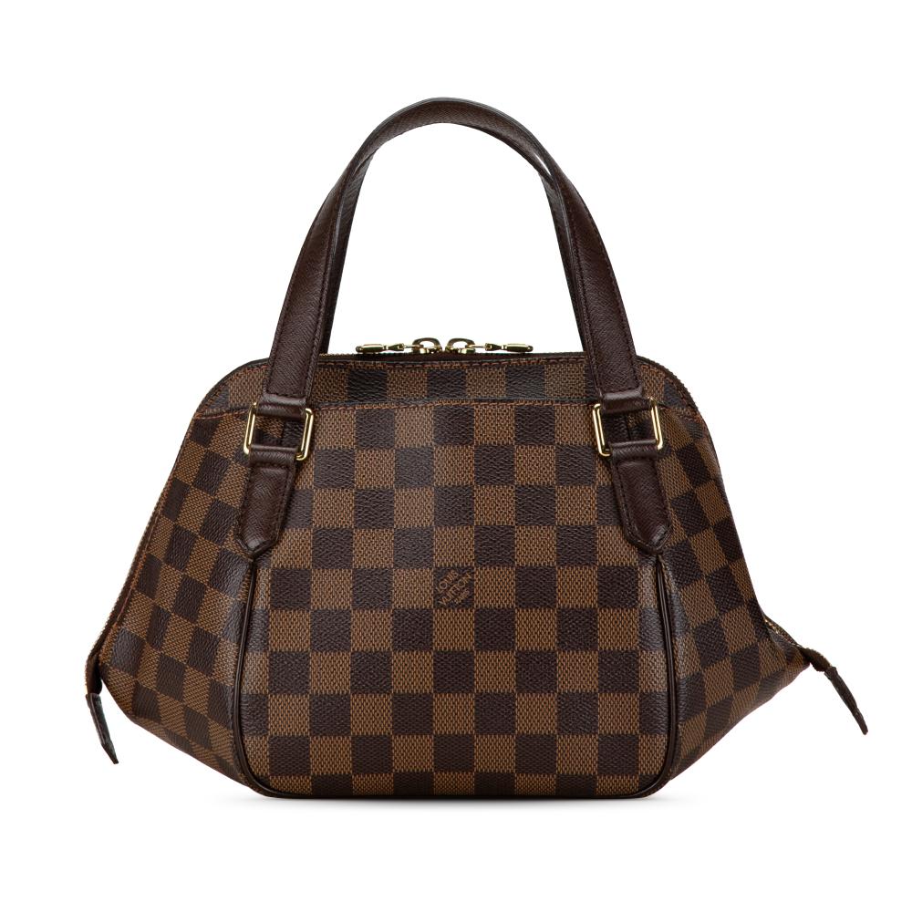 Louis Vuitton B Louis Vuitton Brown Damier Canvas Canvas Damier Ebene Belem PM France