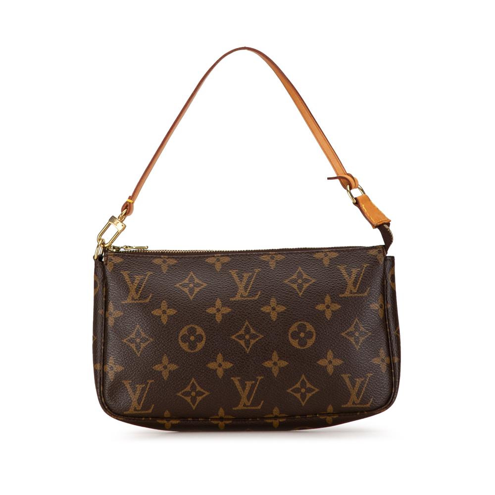 Louis Vuitton B Louis Vuitton Brown Monogram Canvas Canvas Monogram Pochette Accessoires France