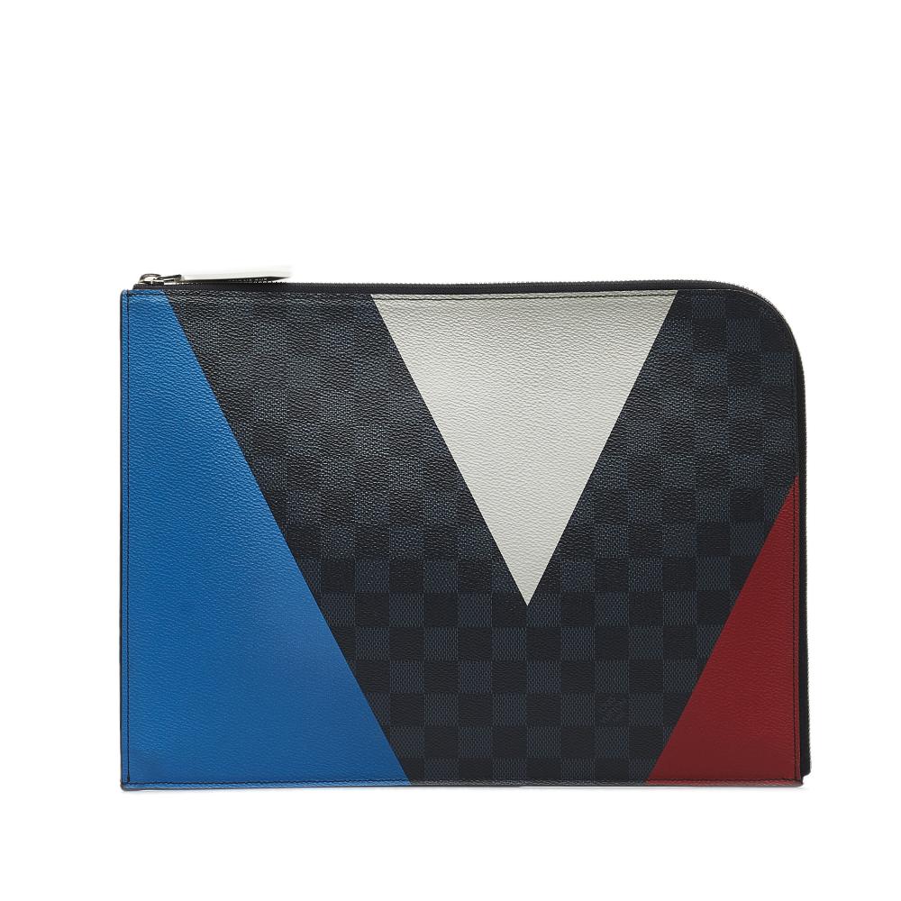 Louis Vuitton AB Louis Vuitton Blue Damier Canvas Canvas Damier Cobalt Americas Cup Pochette Jour GM France