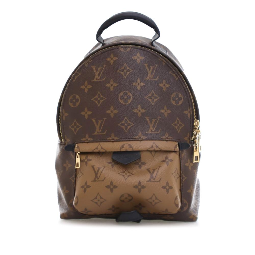 Louis Vuitton B Louis Vuitton Brown Monogram Canvas Canvas Monogram Reverse Palm Springs PM France