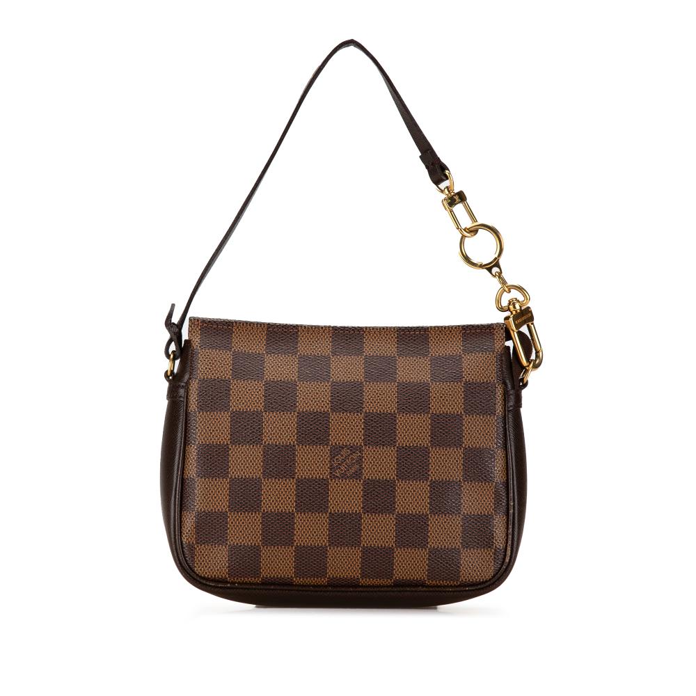 Louis Vuitton B Louis Vuitton Brown Damier Canvas Canvas Damier Ebene Trousse Pochette France