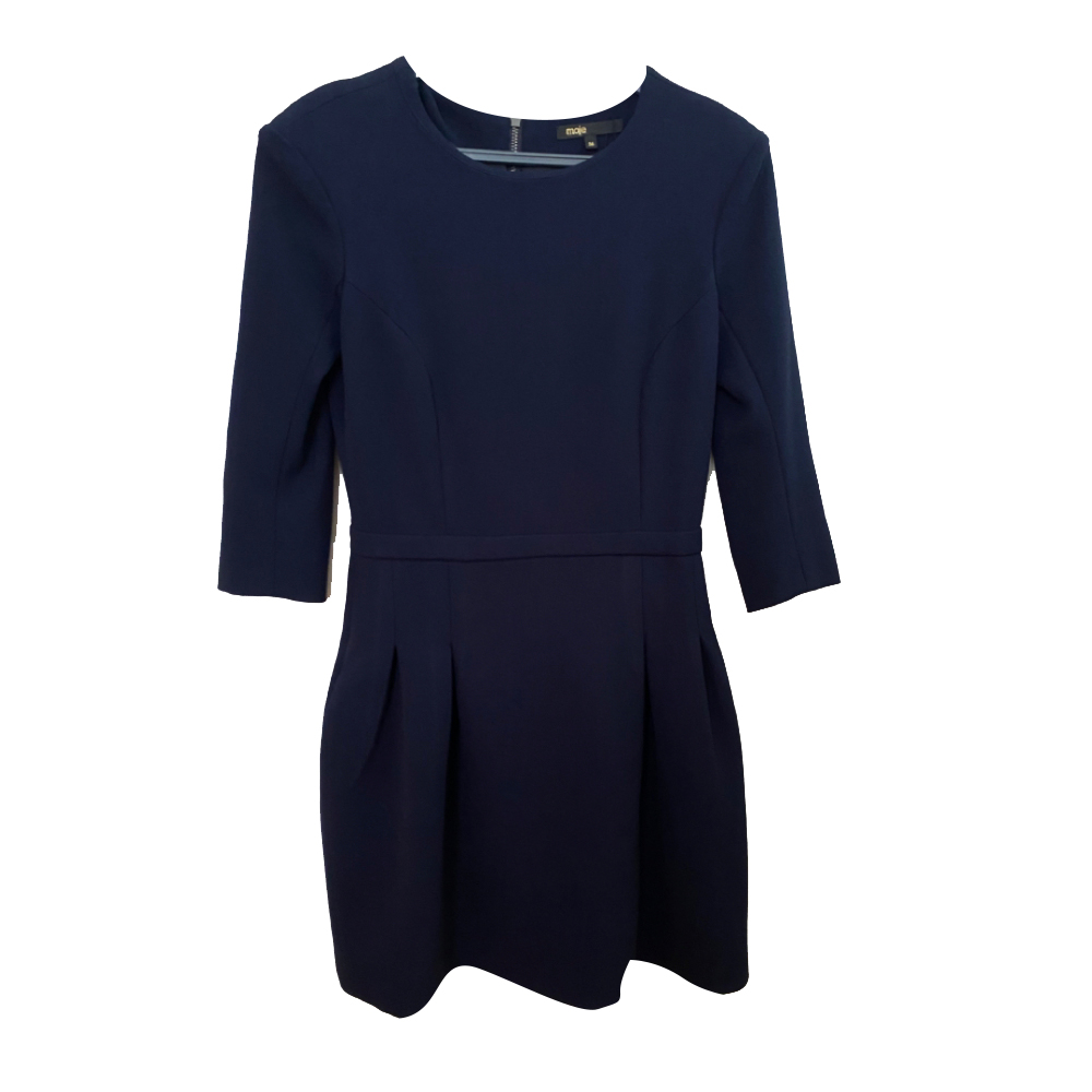 Maje Marineblaues Kleid