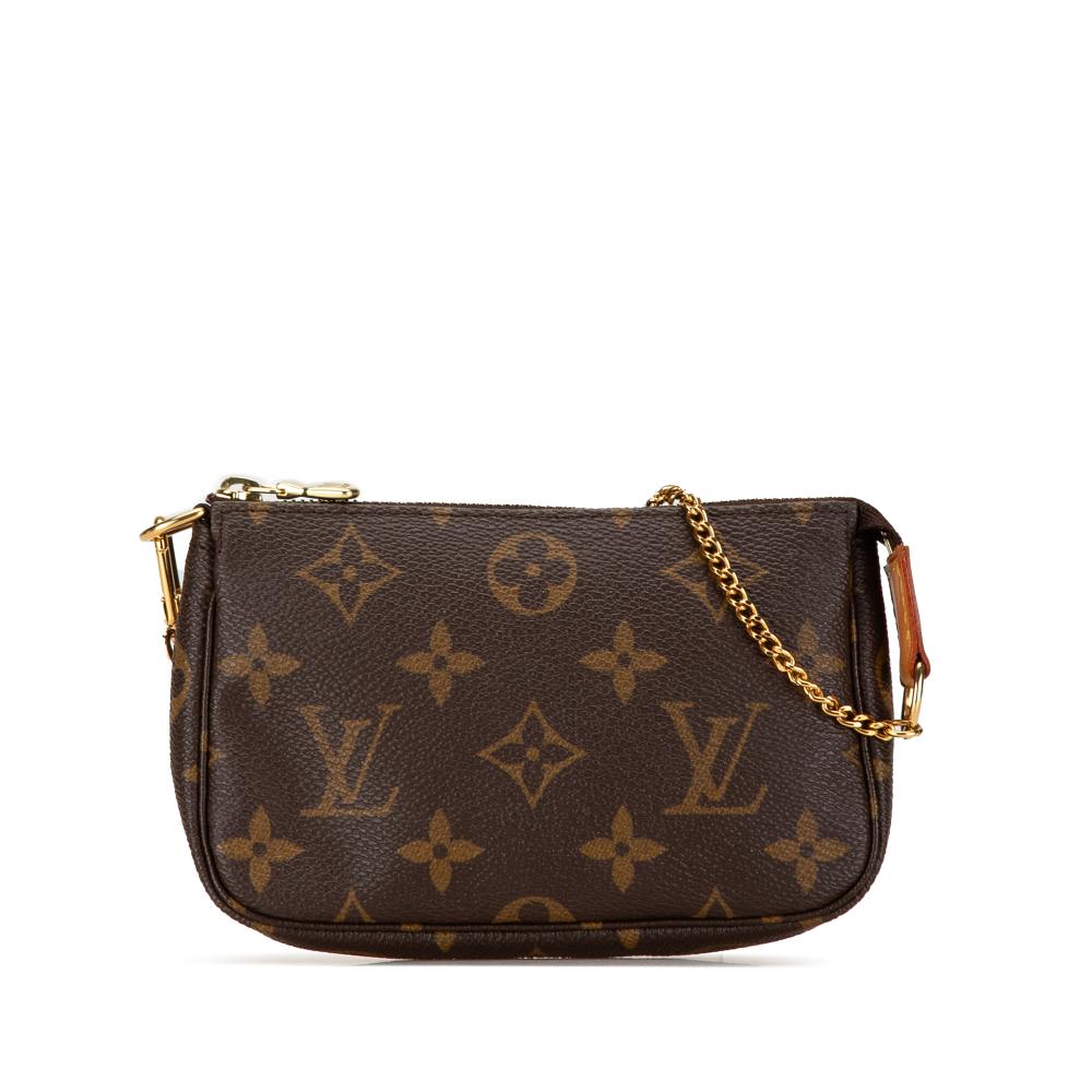 Louis Vuitton AB Louis Vuitton Brown Monogram Canvas Canvas Monogram Mini Pochette Accessoires France