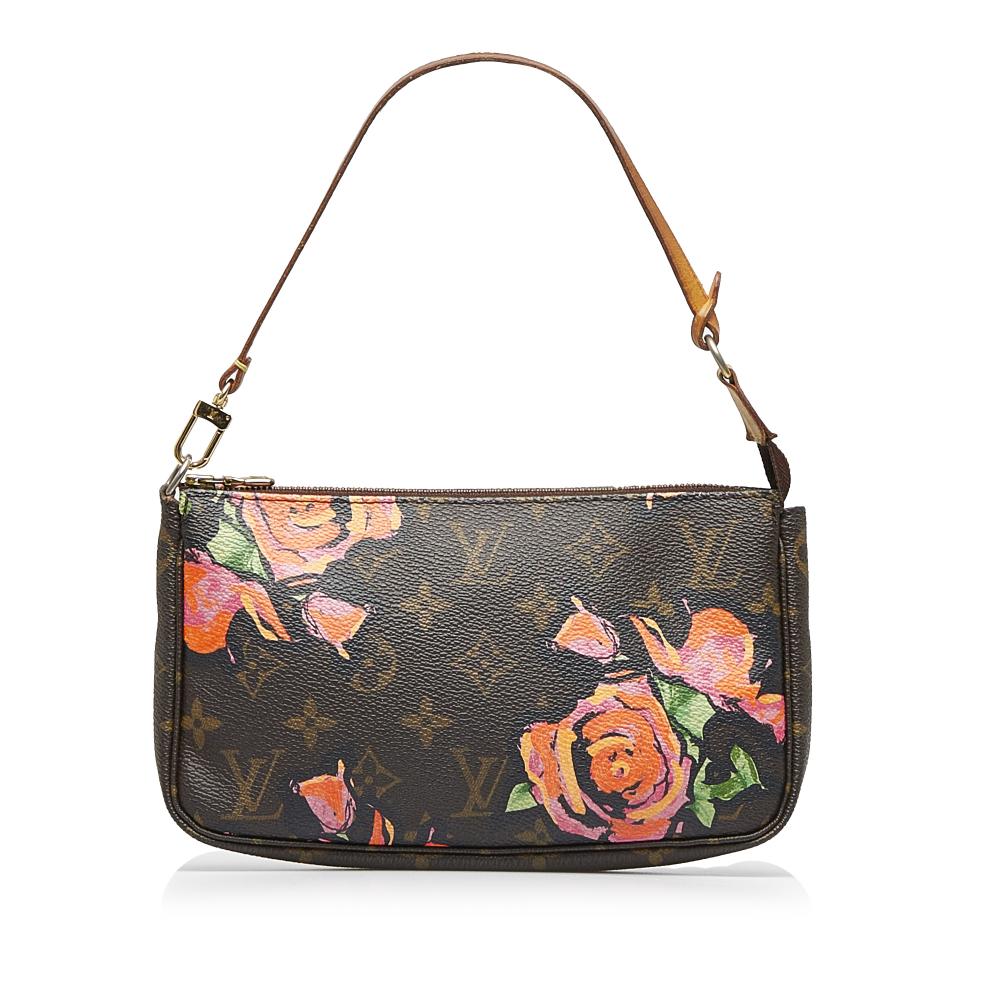 Louis Vuitton Brown x Stephen Sprouse Monogram Roses Pochette Accessoires Spain