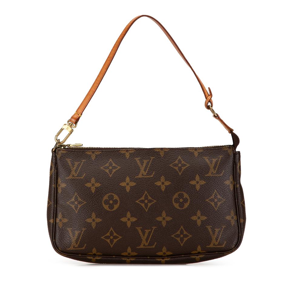 Louis Vuitton B Louis Vuitton Brown Monogram Canvas Canvas Monogram Pochette Accessoires France