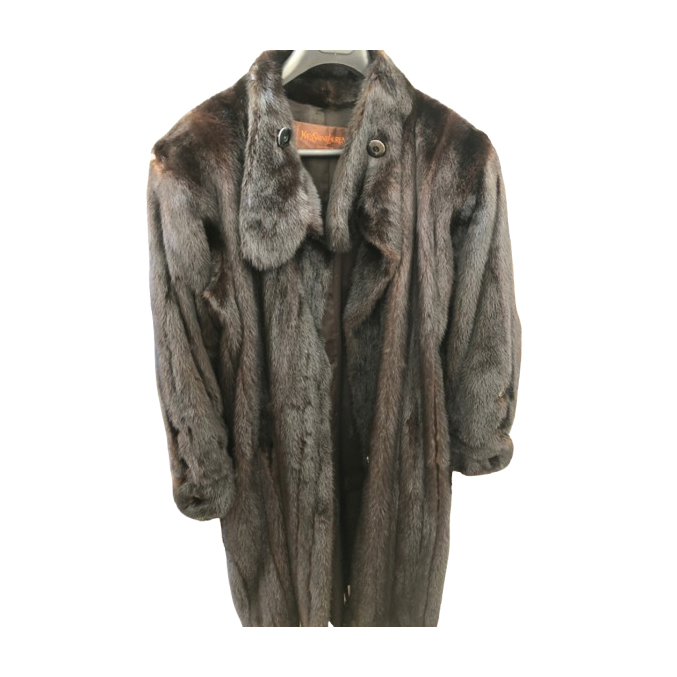 Yves Saint Laurent Black mink fur