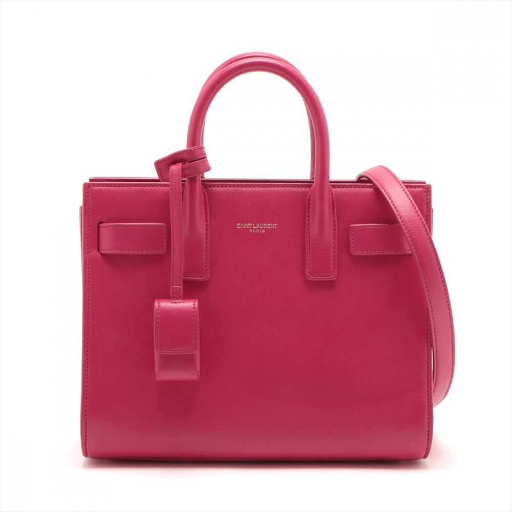 Saint Laurent Sac De Jour Nano MF 2-Ways Tote Bag Pink