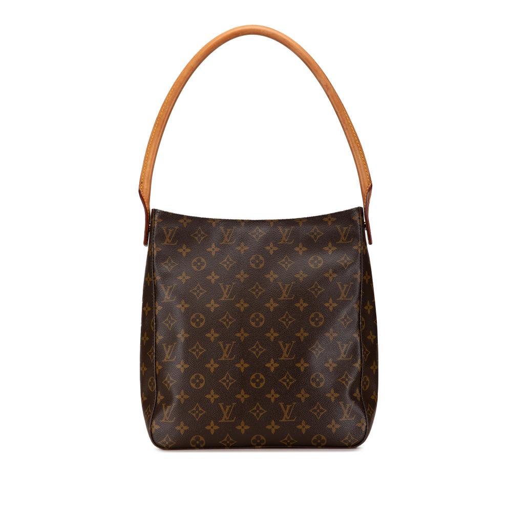 Louis Vuitton B Louis Vuitton Brown Monogram Canvas Canvas Monogram Looping GM France