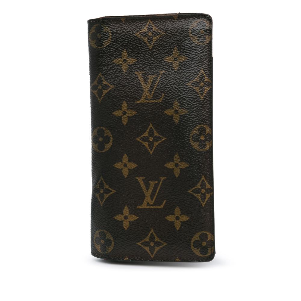 Louis Vuitton B Louis Vuitton Brown Monogram Canvas Canvas Monogram Brazza Wallet France