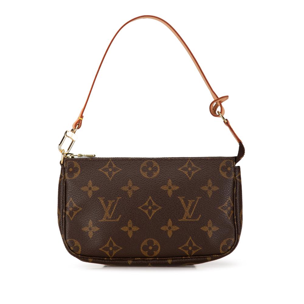 Louis Vuitton B Louis Vuitton Brown Monogram Canvas Canvas Monogram Mini Pochette Accessoires France