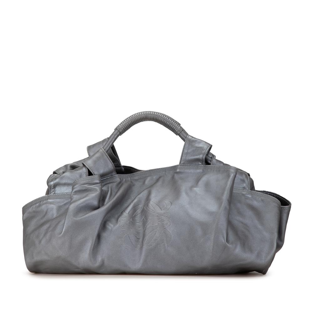 Loewe B LOEWE Silver Nappa Leather Leather Nappa Aire Spain