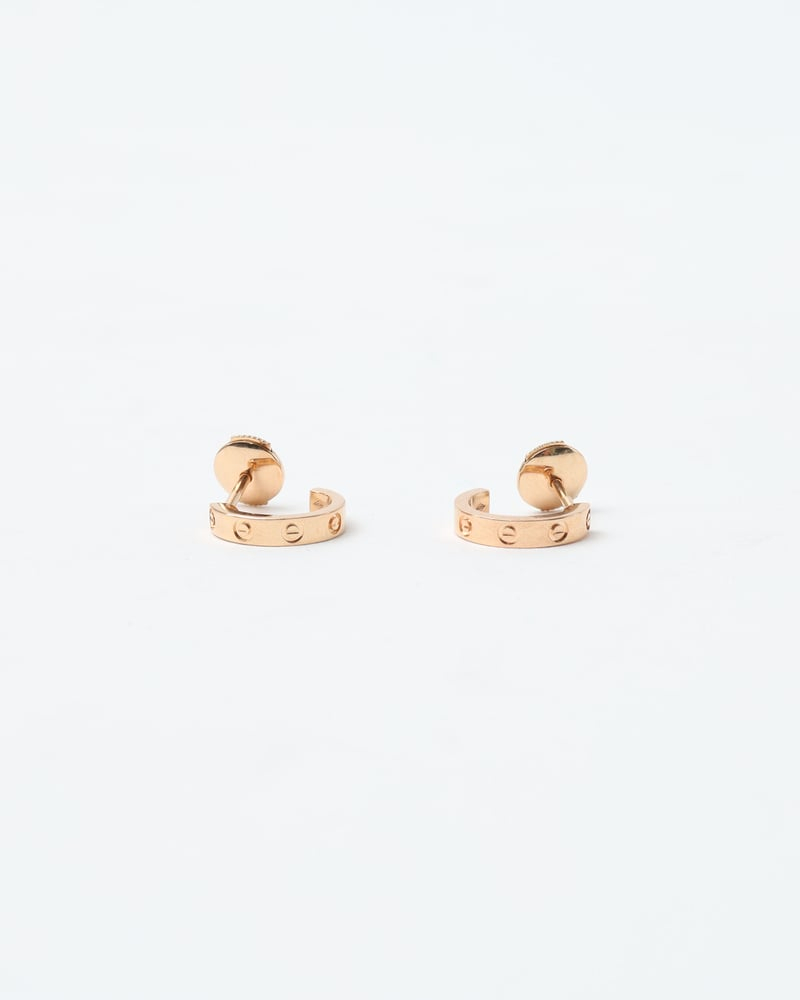 Cartier Love Rose Gold Earrings