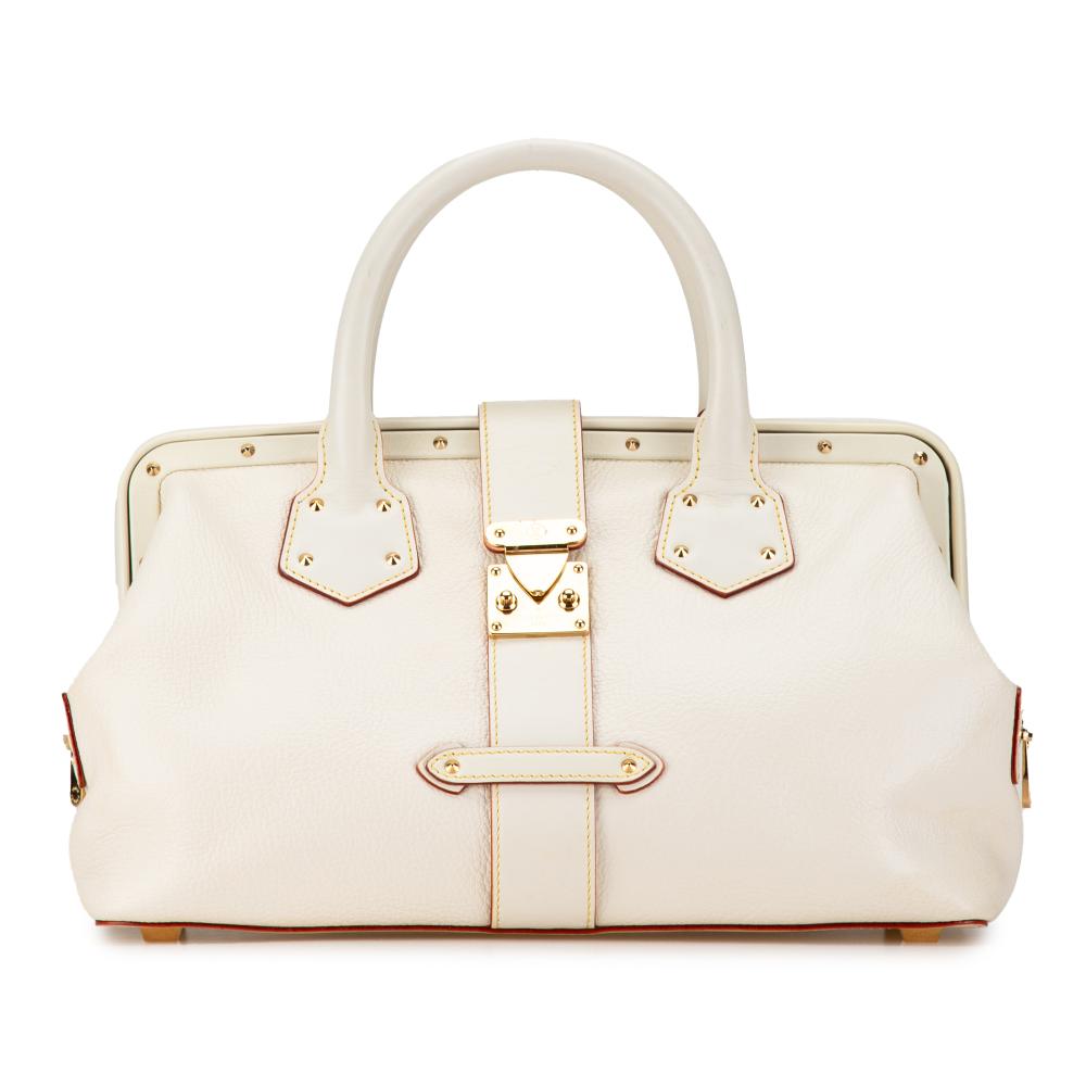 Louis Vuitton B Louis Vuitton White Ivory Suhali Leather Leather Suhali Lingenieux PM Italy