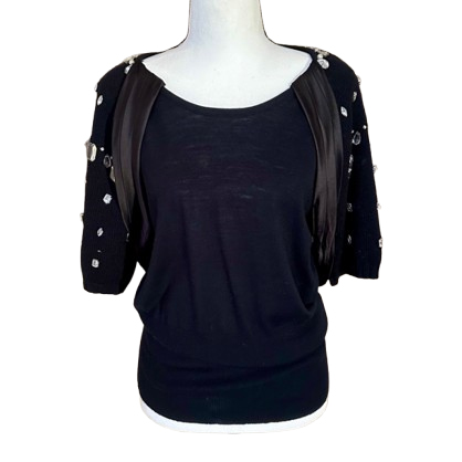 Sportmax Pull manches 3/4 & strass