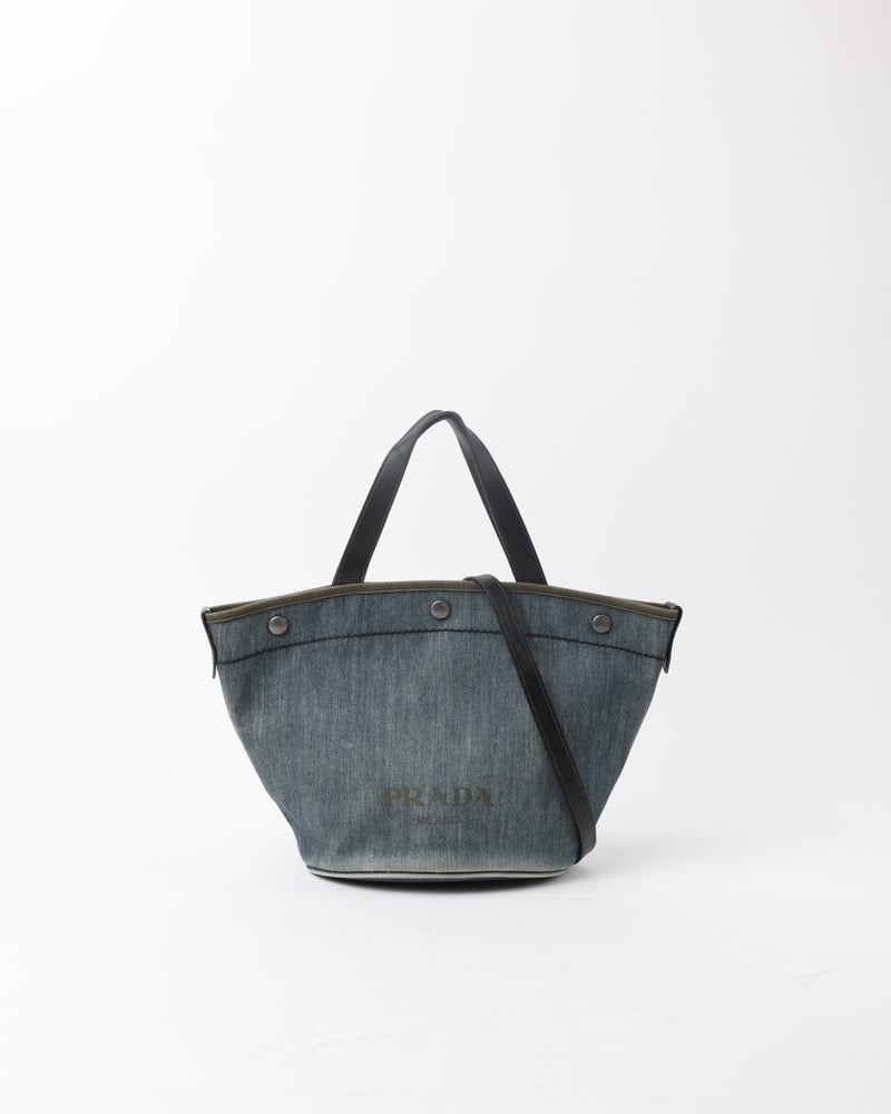 Prada Denim Bucket Bag