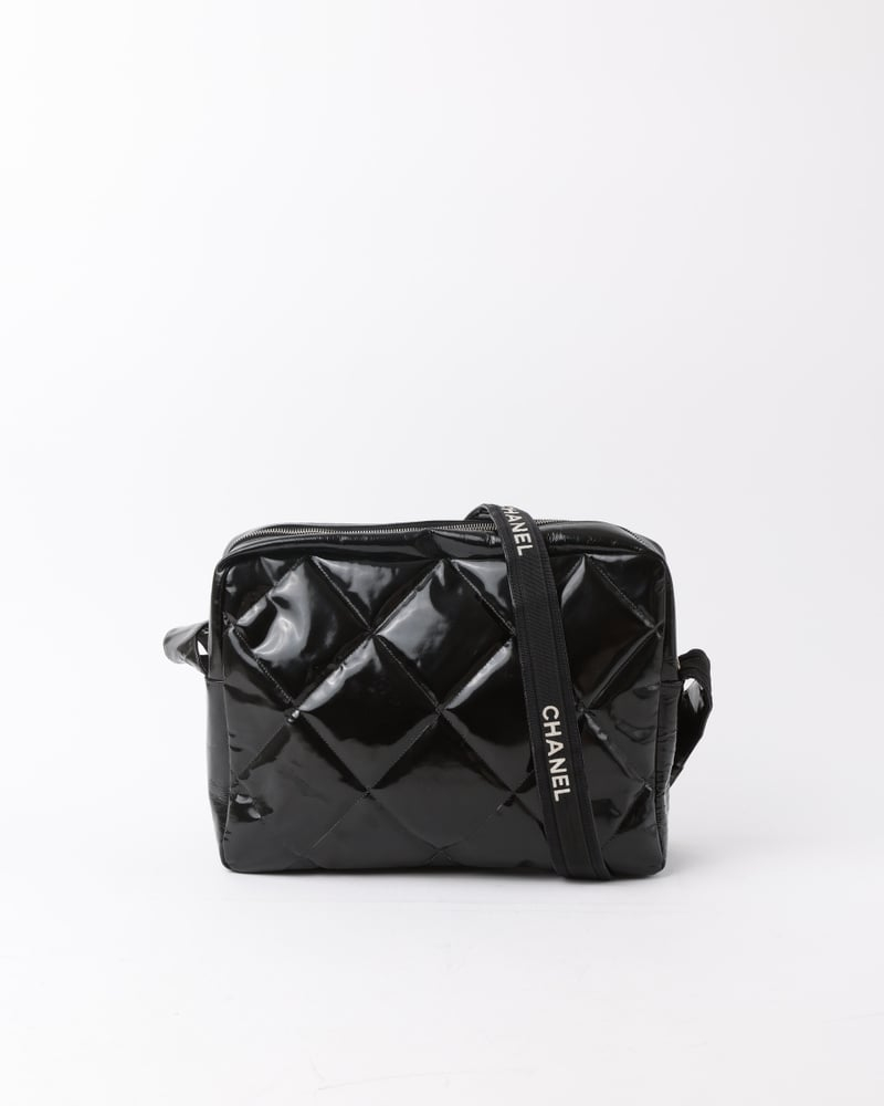 Chanel Quilted Patent Crossbody Bag